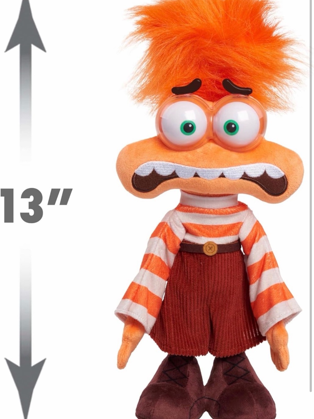 Inside Out 2 Shaking With Anxiety Feature Plush, Kids Toys for Ages 3 Up